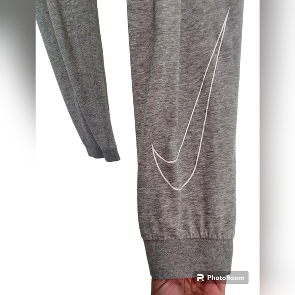 NIKE Dri-Fit Swoosh Cuffed Training Jogger Pants 2 Pockets AR4837-036 SZ Medium - Picture 3 of 6